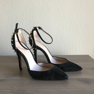 Zara D'orsay Studded Stiletto Heel